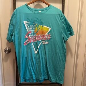 Summer Babe Bella Canvas Teal Graphic Tee